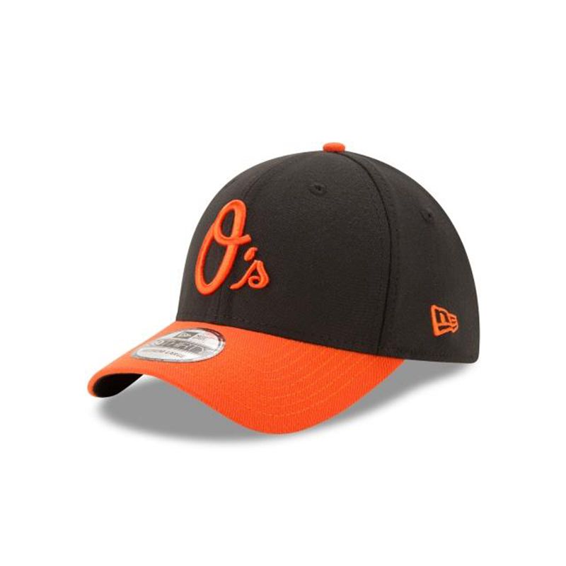 MLB Baltimore Orioles Team Classic Alt 39Thirty Stretch Fit (KXC5213) - Black New Era Caps